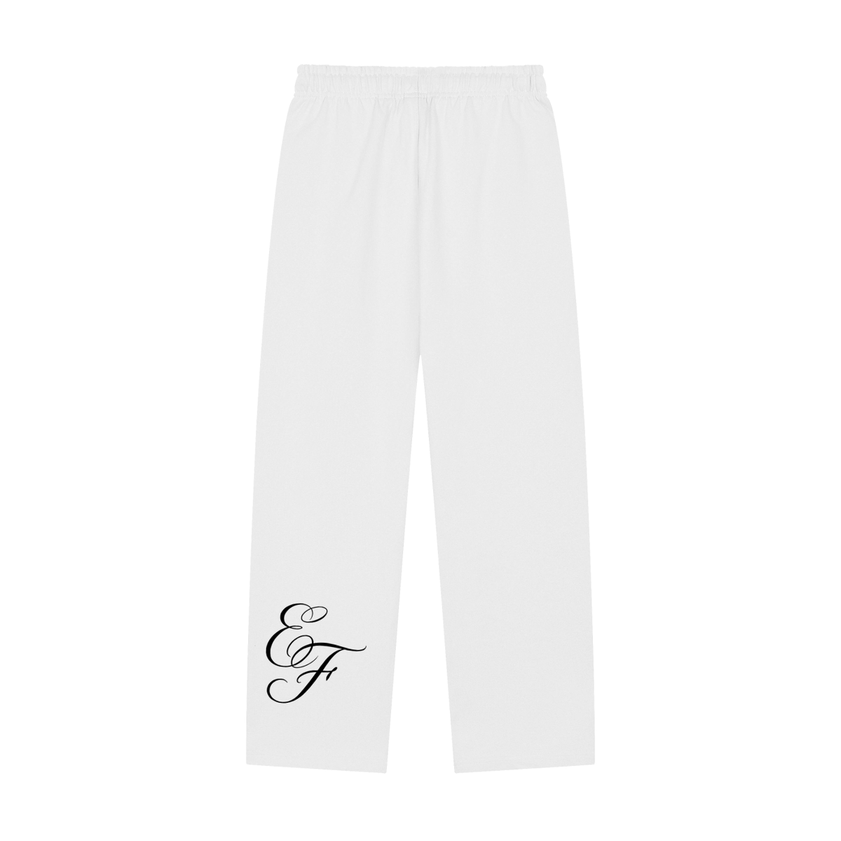 Solid Color Straight-Leg Sweatpants