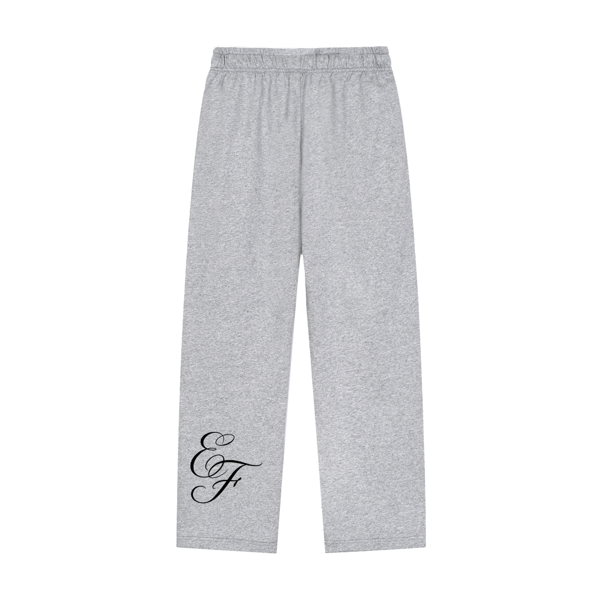 Solid Color Straight-Leg Sweatpants