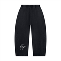 Unisex Mineral Wash Barrel Leg Pants