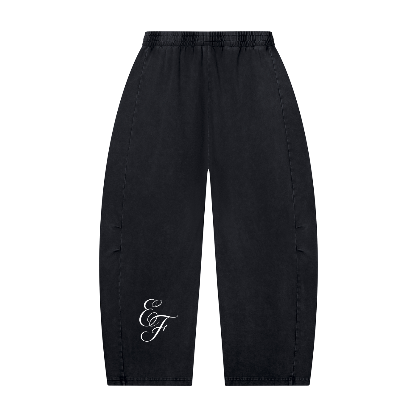 Unisex Mineral Wash Barrel Leg Pants