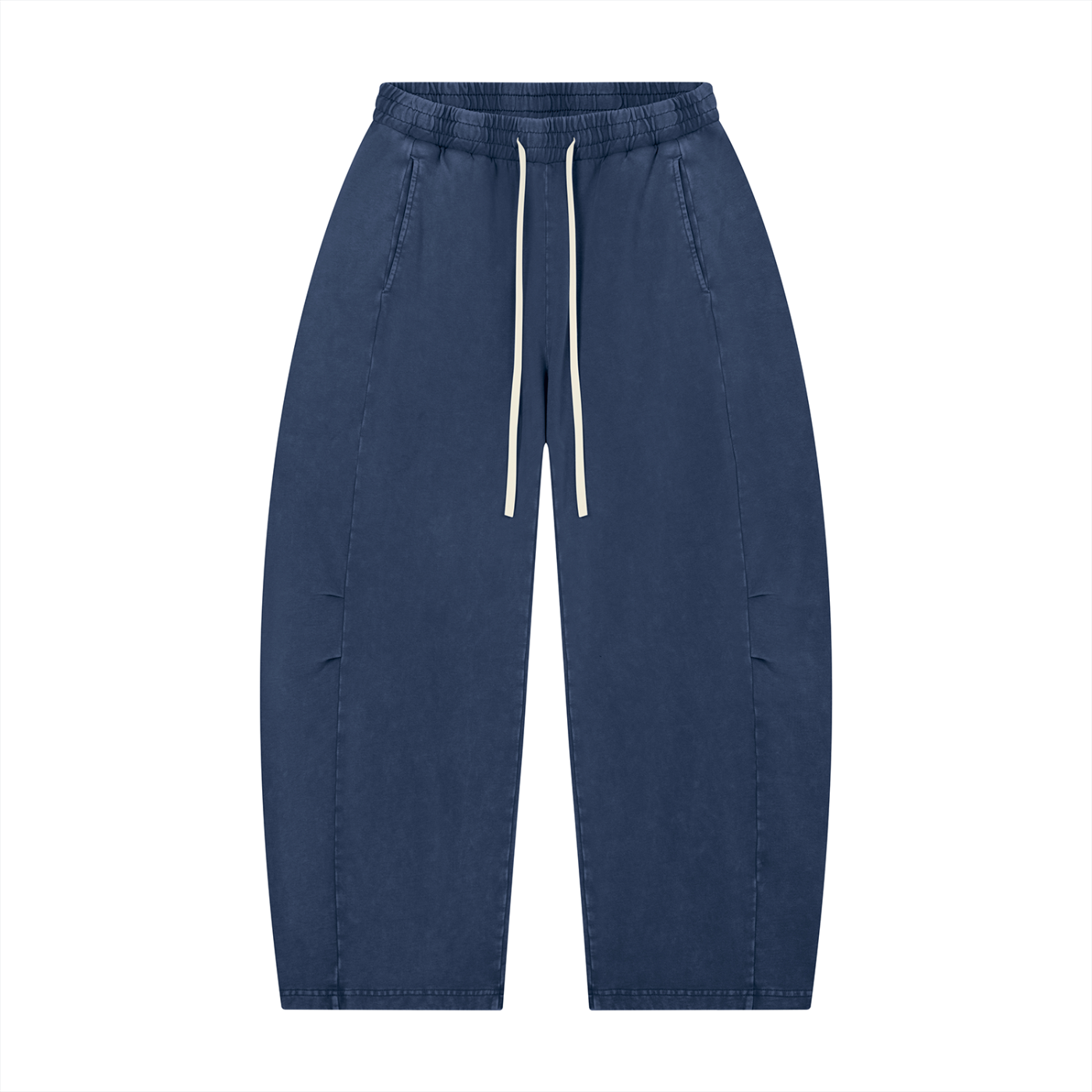 Unisex Mineral Wash Barrel Leg Pants