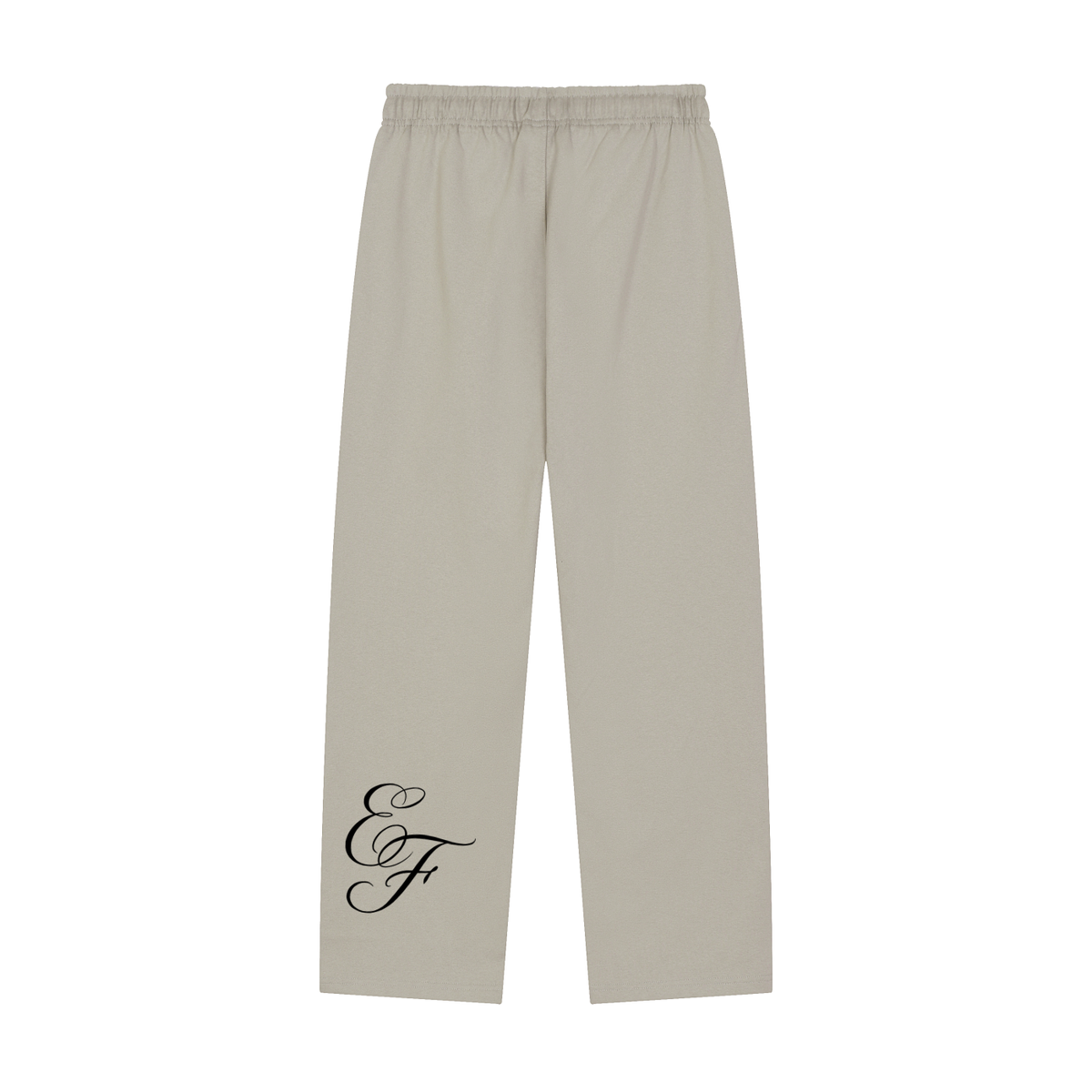 Solid Color Straight-Leg Sweatpants