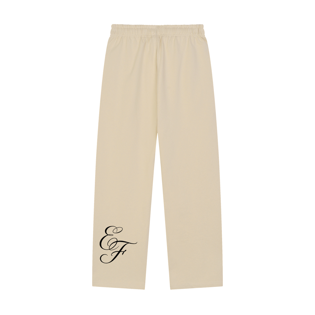 Solid Color Straight-Leg Sweatpants
