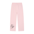 Solid Color Straight-Leg Sweatpants