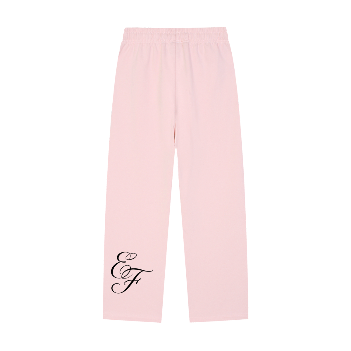 Solid Color Straight-Leg Sweatpants