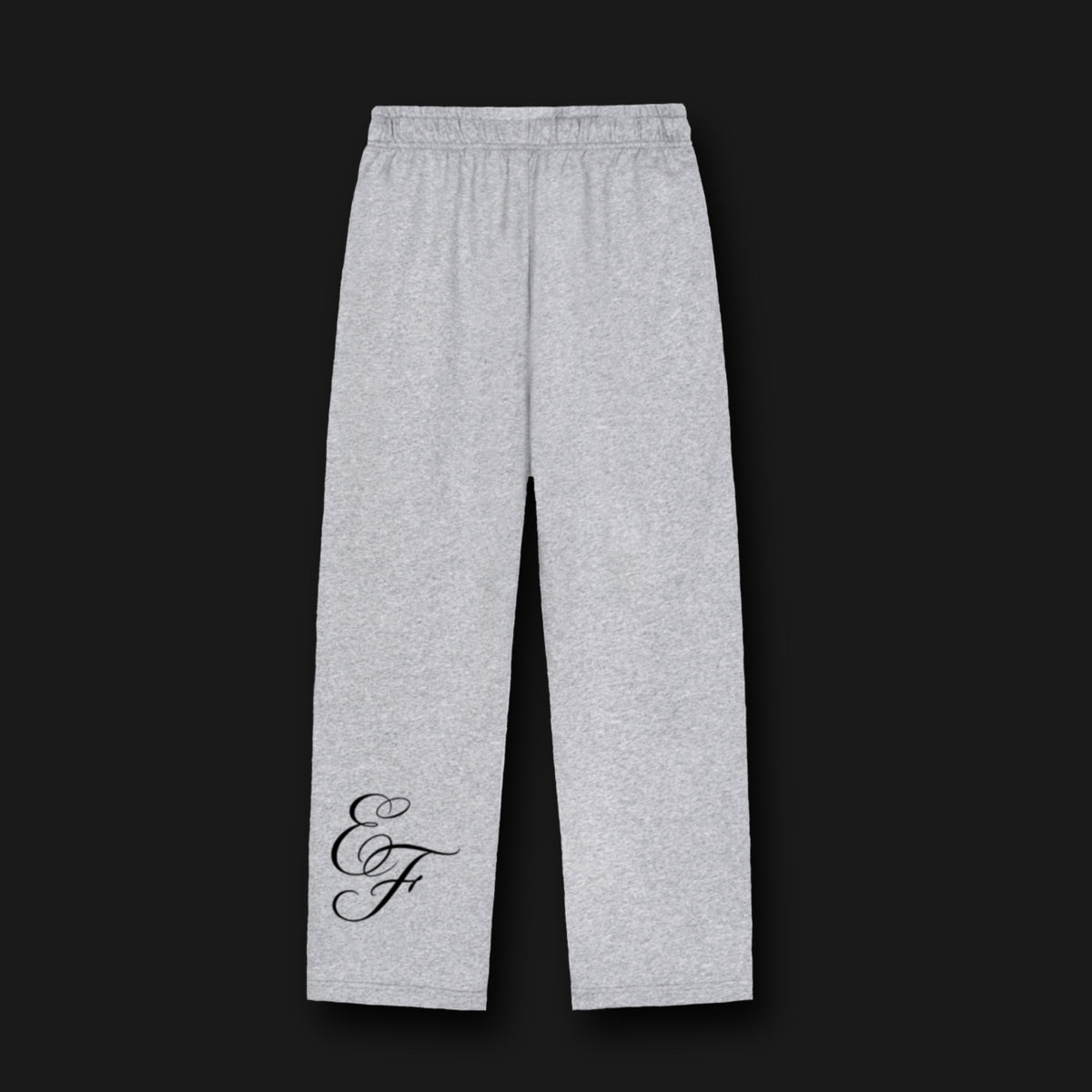 Solid Color Straight-Leg Sweatpants